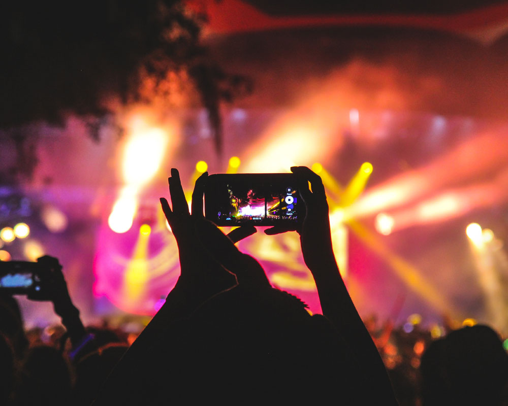 Capturing Video of a concert